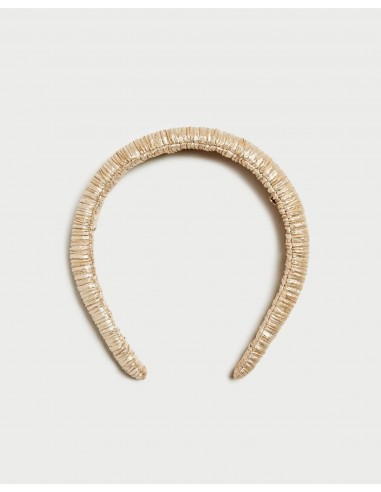 Marina Gold Puffy Headband Pour