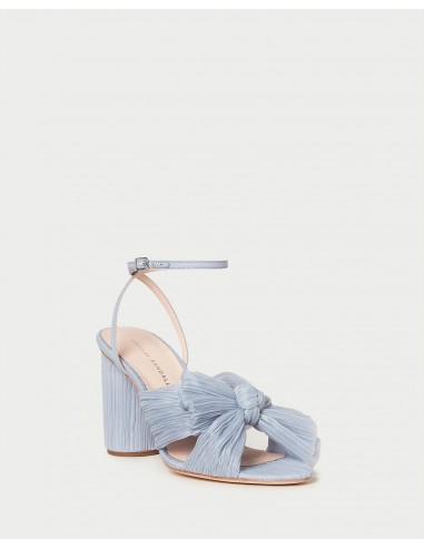 Camellia Blue Pleated Bow Heel Vous souhaitez 