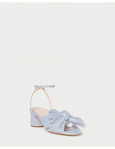 Dahlia Blue Pleated Bow Heel Le MVP de beaucoup