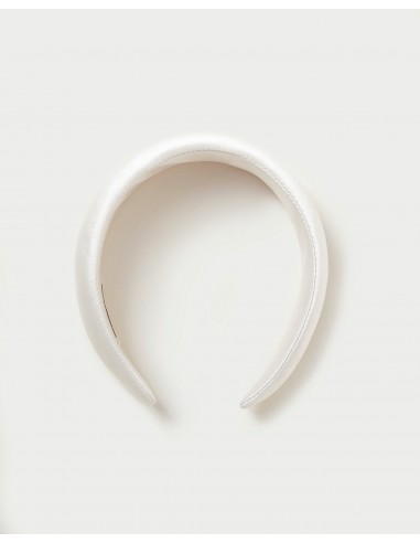 Bellamy Cream Satin Headband de pas cher