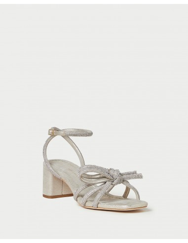 Mikel Cappuccino Bow Mid-Heel Sandal Les êtres humains sont 