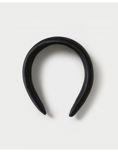 Bellamy Black Satin Puffy Headband les muscles