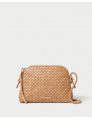 Mallory Desert Sand Woven Crossbody en linge