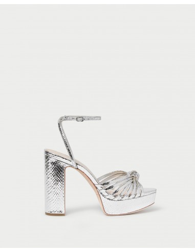 Rivka Silver Knot Platform Sandal les ctes