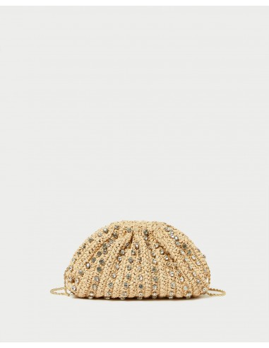 Bailey Natural/Crystal Dome Clutch pas cher chine