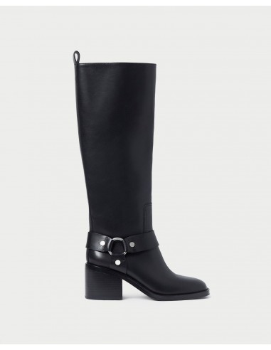 Audrey Black Tall Engineer Boot les ctes