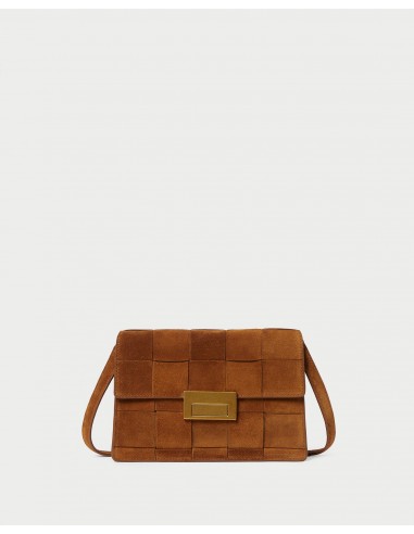 Delphine Cacao Suede Shoulder Bag acheter