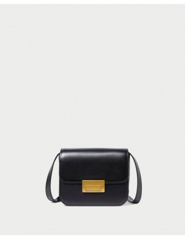 Desi Black Leather Crossbody pas cheres