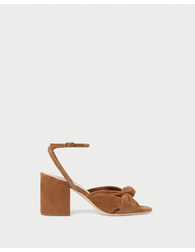 Fiamma Cacao Knot Mid-Heel Sandal pas cher