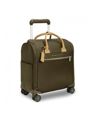 Rhapsody Wheeled Cabin Bag - Olive brillant des détails fins