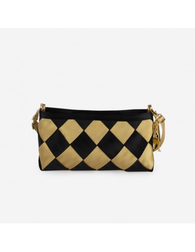 Plaza Convertible Clutch / Black and Gold Venez acheter