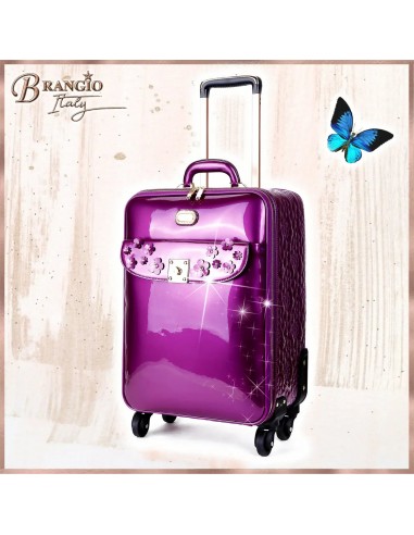 Floral Sparx Light Weight Spinner Luggage brillant des détails fins