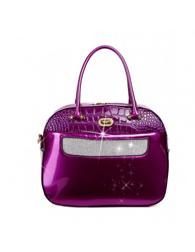 Sleek and Steady Vegan Leather Retro Crystal Overnight Latch On Bag 50% de réduction en Octobre 2024