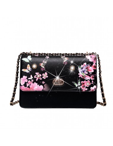 Hummingbird Bloom Retro Fashion Stains & Damage Resistant Crossbody Clutch français