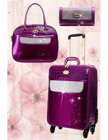 Sleek and Steady Signature 3 Pcs. Vegan Luggage Set pas cher chine