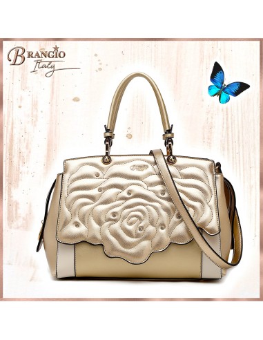 Rosette 3d Crystal Vegan Leather Handbag + Wallet en stock