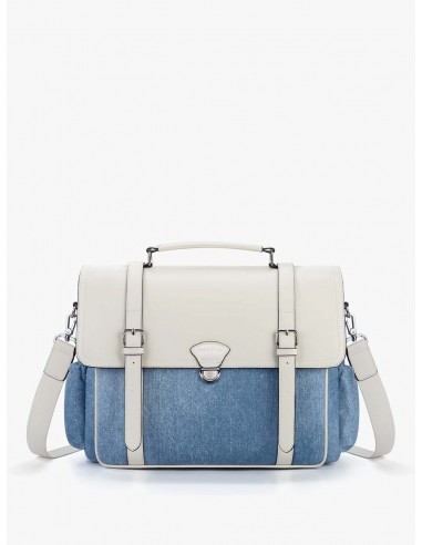 Denim-Inspired PU Fabric 15.6-Inch Briefcase 2 - 3 jours ouvrés.