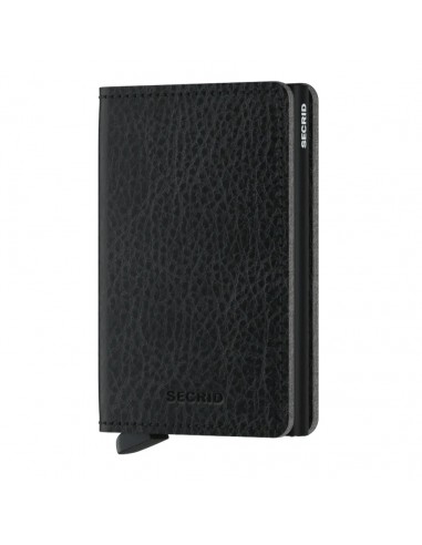 Vegetable Tanned Slim Wallet - Black chez Cornerstreet bien 