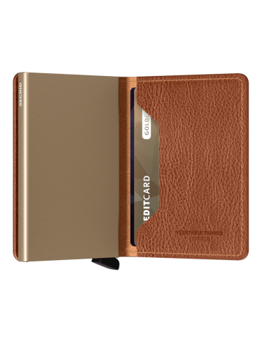 Vegetable Tanned Slim Wallet - Tan Paris Déstockage Promo