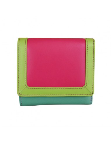 Color Block Tri-fold Mini Wallet online