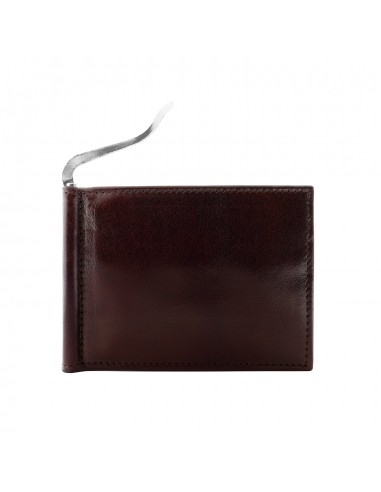 Sierra Italian Leather Money Clip Wallet - Brown Le MVP de beaucoup