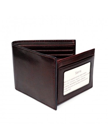 Sierra Italian Leather Billfold w/extra Page - Brown Les êtres humains sont 